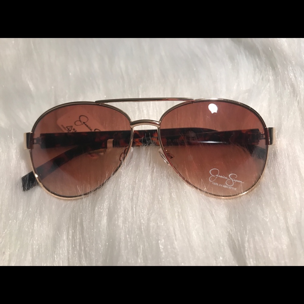 NWT Jessica Simpson Aviator Sunglasses - Picture 1 of 3